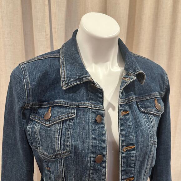 Eileen Fisher Organic Cotton Denim Jean Jacket Sz Small - Picture 5 of 9